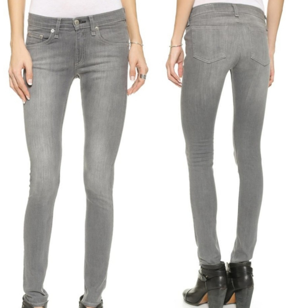 Rag & Bone Gray Buxton Skinny Jeans | 25